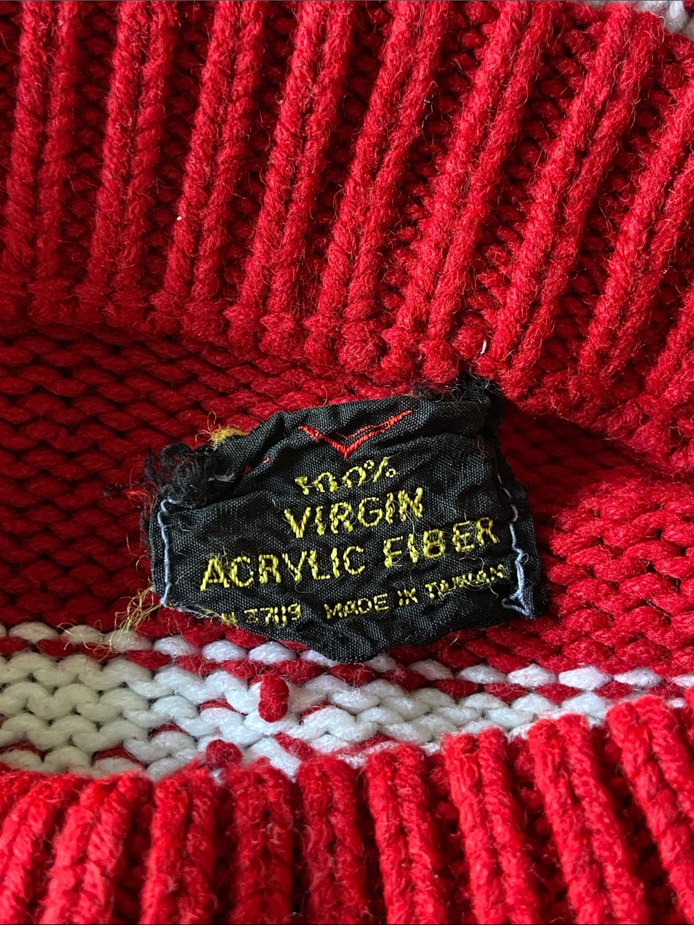 Vintage L L Bean 80’s - 90’s virgin acrylic Fiber Nordic Fair Isle patterns M/L - Picture 6 of 11